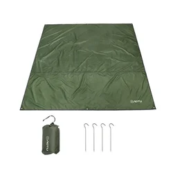 Camping Ground Sheet Picnic Mat Tent Footprint Tarp Awning Shade Beach Pad Outdoor Travel Tent Tarp Sun Canopy with Tent Pegs