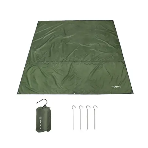 Camping Ground Sheet Picnic Mat Tent Footprint Tarp Awning Shade Beach Pad Outdoor Travel Tent Tarp Sun Canopy with Tent Pegs