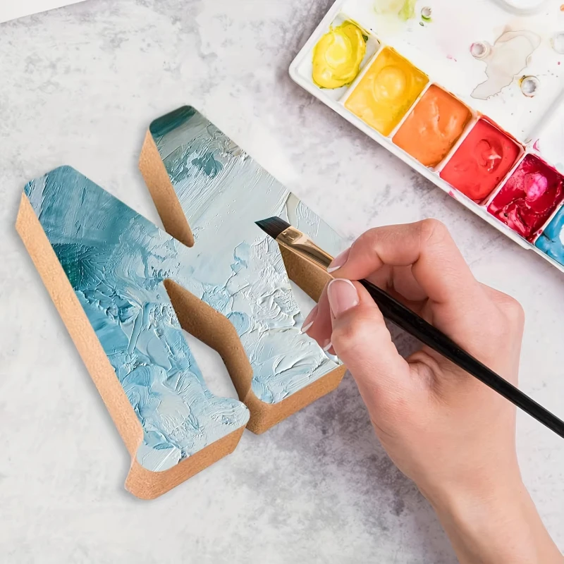 

Деревянные буквы алфавита: размером ремесло, пустые вырезы для проектов DIY, свадеб и вечеринок.