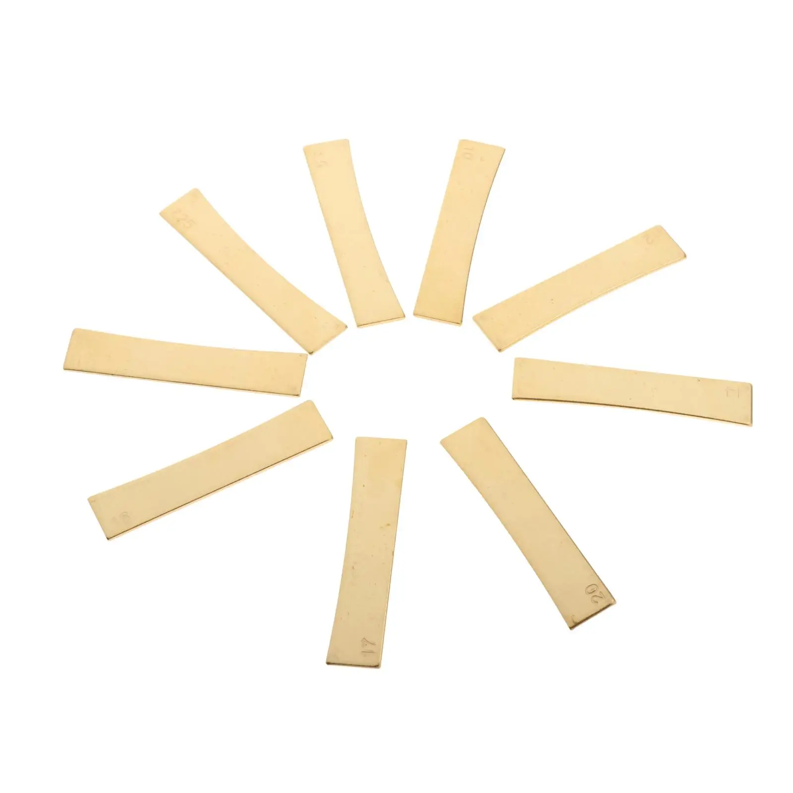 

9 шт./компл. золотые латунные вставки для накладки на гриф для электрогитары, бас-гитары