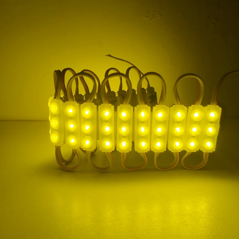 20pcs DC 12V LED Module 2835 6500k White SMD Modules with Lens 29*09mm  Backlight Waterproof IP67 Sign Lighting Cool White