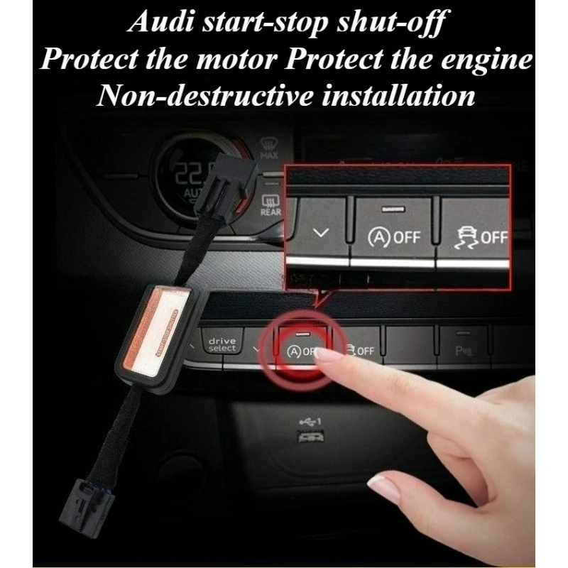 

For Audi A4L Q5L A5 S4 S5 B9 Platform 2017-2024 Auto Start Stop Eliminator Module Disabler Coding Free Tool Car Accessories Part