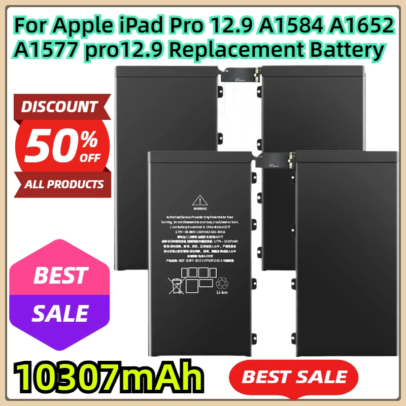 

Сменный аккумулятор для Apple iPad Pro 12.9 1st Pro12.9 A1584 A1652 A1577 pro12.9 10307 мАч