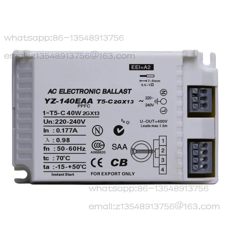 YZ-140EAA 40W AC 220-240V Fluorescent Lamp Electronic Ballast For T5 Ring Lamp Standard Reator