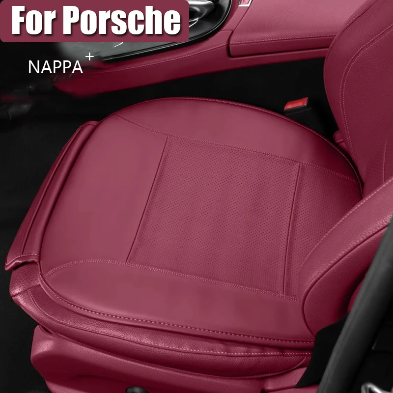 

NAPPA Car Seat Cushion Soft Breathable Leather Seat Protector Pad For Porsche Cayenne Macan Panamera 911 Internal Accessories