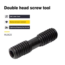 10 Pcs ML0520 ML0620 ML0625 ML0630 ML0830 ML0835 CNC Lathe Tools High Quality Double-head Screw Tool Toolholder Accessories Bolt