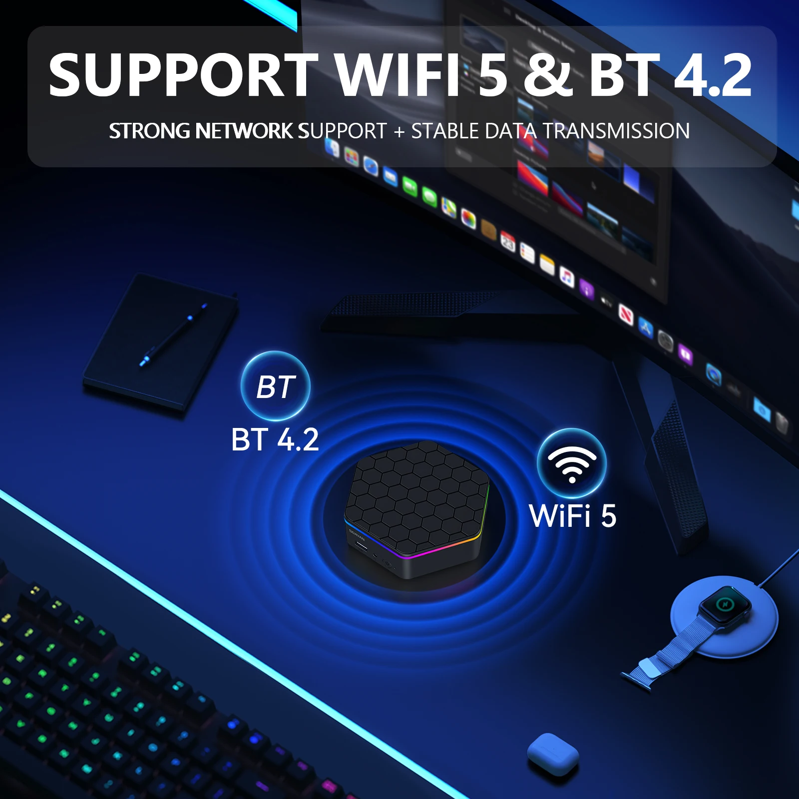 SOAYAN Mini PC, 13th Twin Lake N150 Mini Computers 16GB DDR4 500GB SSD Mini Desktop Computer 4K Dual Display/WiFi 5/USB3.2/BT4.2