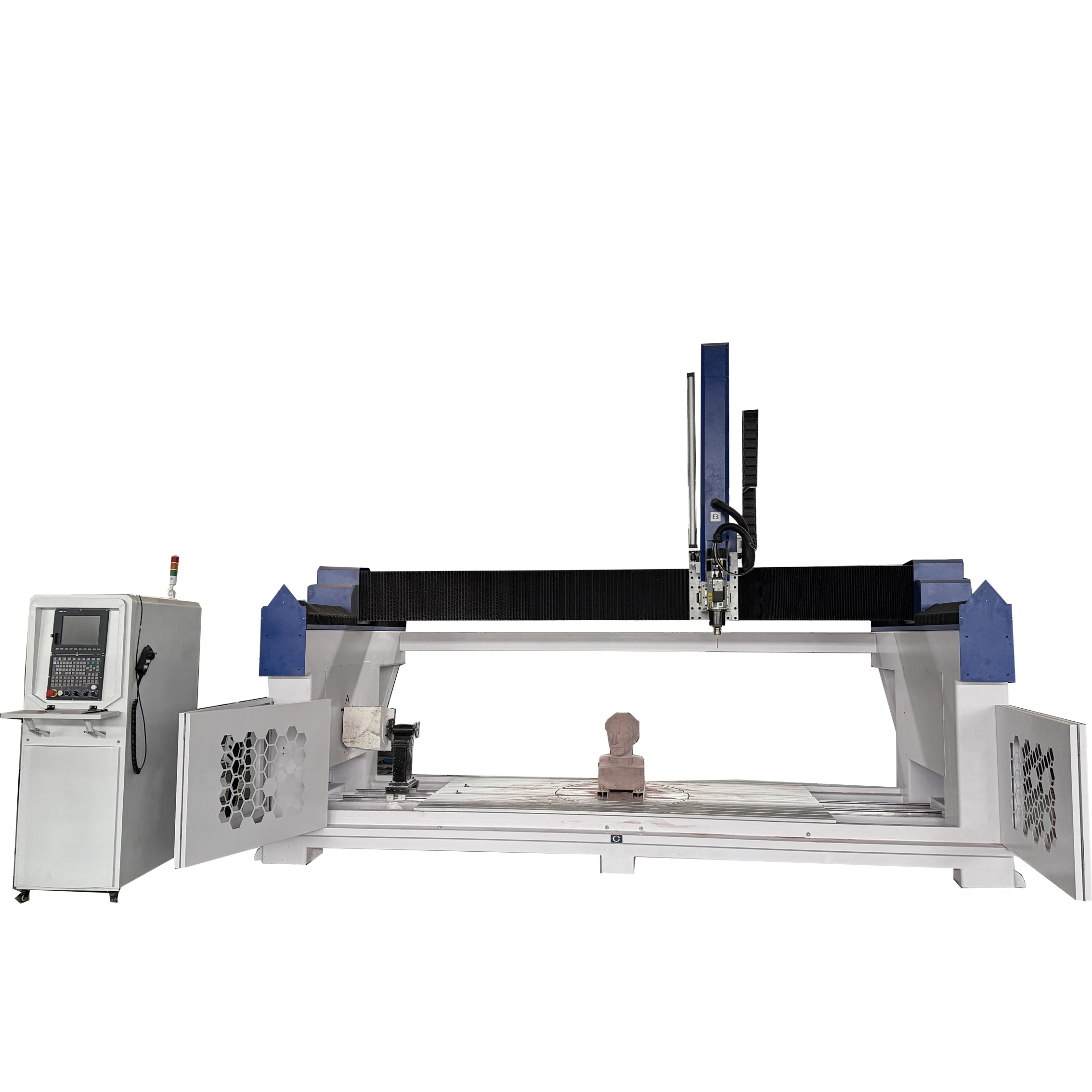 4 Axis CNC Wood Carving Cutting Machine High-Precision Wood Milling Router Mini Industrial Servo Motor Single NC Studio/Syntec