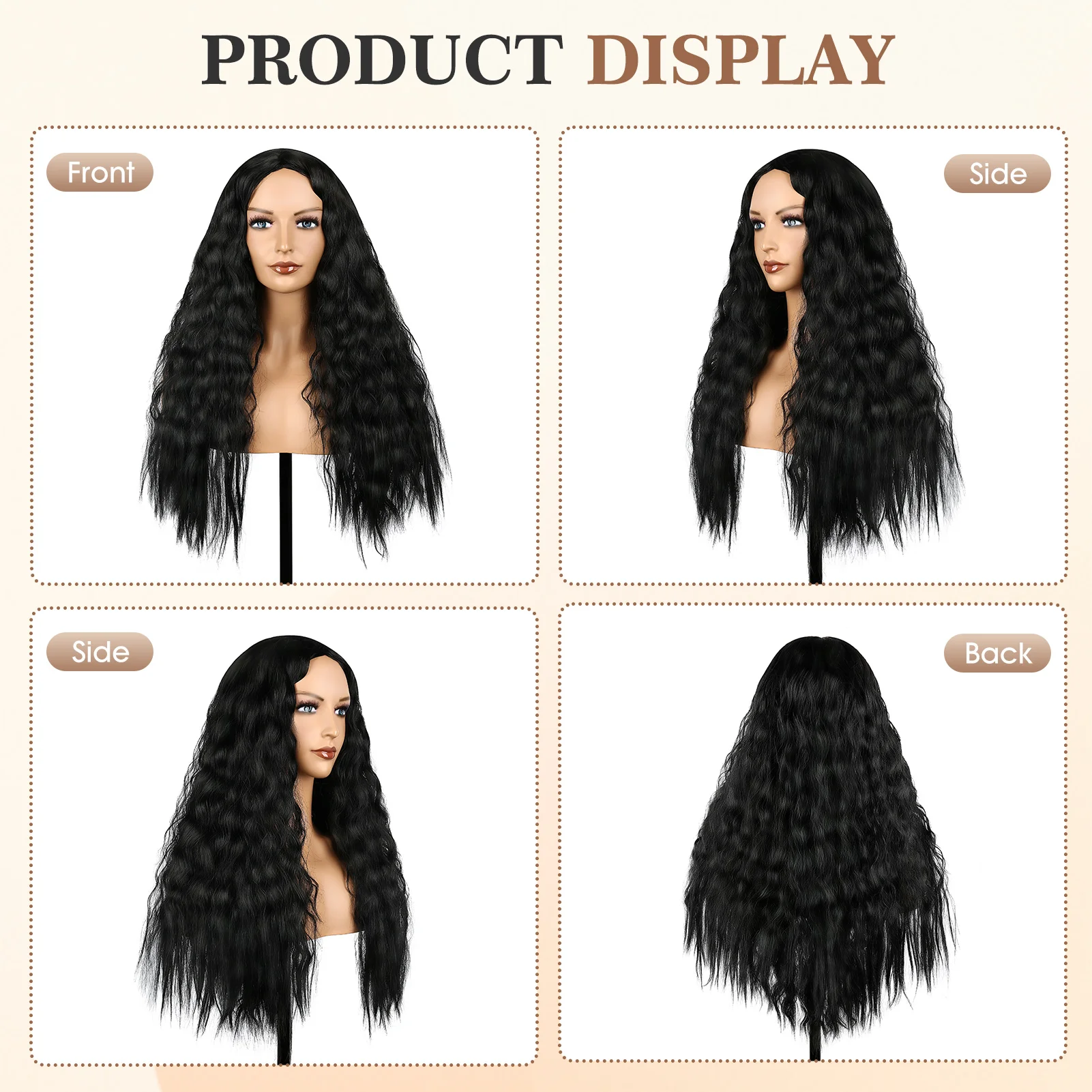 الذرة بيرم الأفرو شعر مستعار غريب حجم كبير الشعر مريحة لارتداء شعر مستعار للحفلات موضوع حفلات الزفاف يؤرخ حفلة دروبشيبينغ من الولايات المتحدة