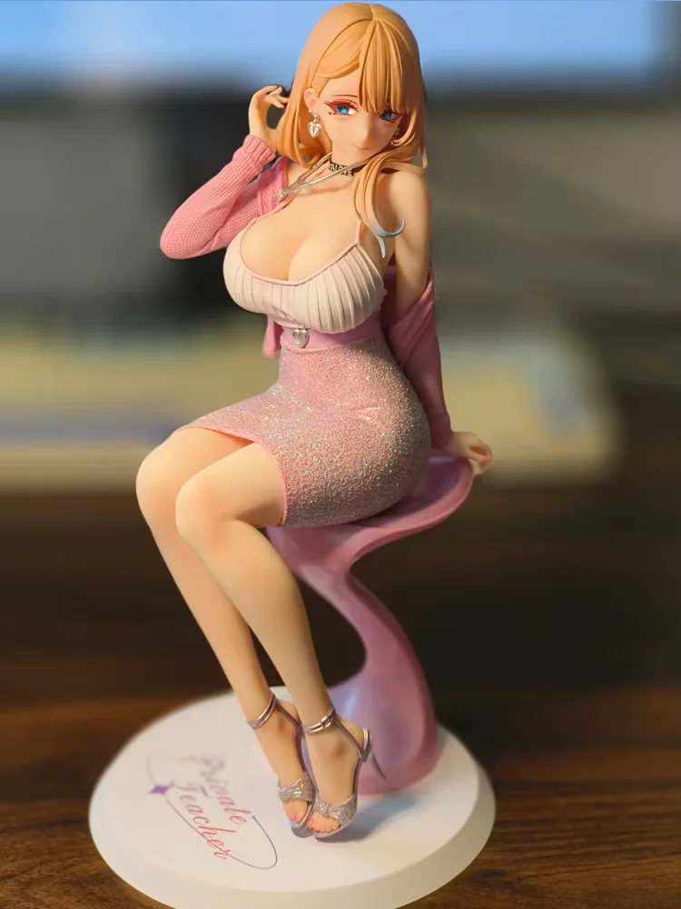 

Touyama Asako Dress Style Anime Figure 1/6 Scale Bearpanda Sitting Model With Wall Scroll For Anime Collecting Artworks
