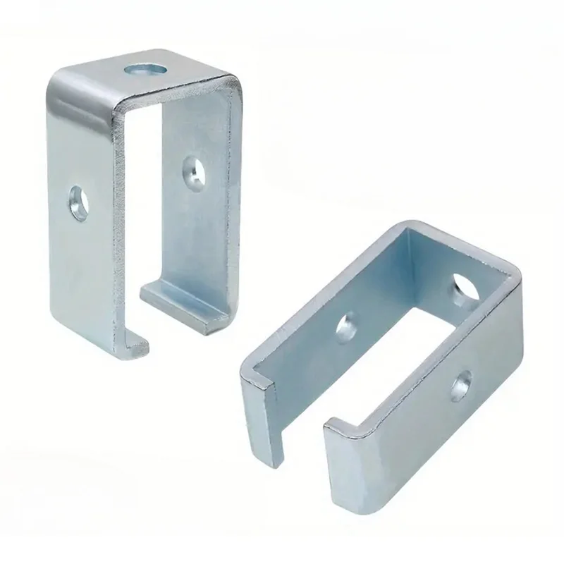 

A98E-2Pcs Channel Trolley Track Intermediate Support Hanger Bracket Hanger Bracket For Channel Trolley Track