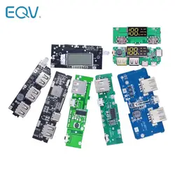 Banco de energía móvil con doble USB, cargador de batería 18650, PCB, accesorios de módulo de potencia para teléfono, bricolaje, nuevo, placa de módulo LCD LED, 5V PD