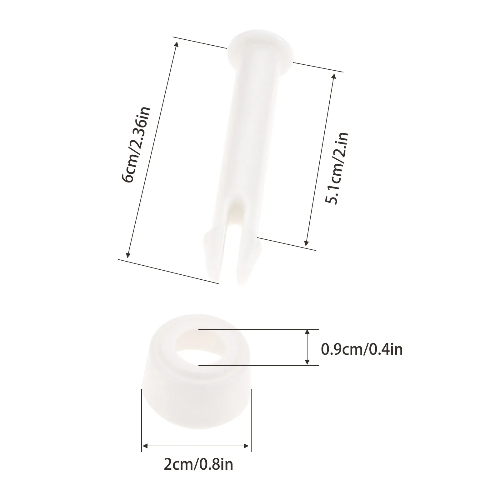 12 Pcs Bolts ABS Plastic Bracket Swimming Pool Pin White Pool Joint Pins with Caps  for Intex 10ft-12ft Round Metal Frame Pool