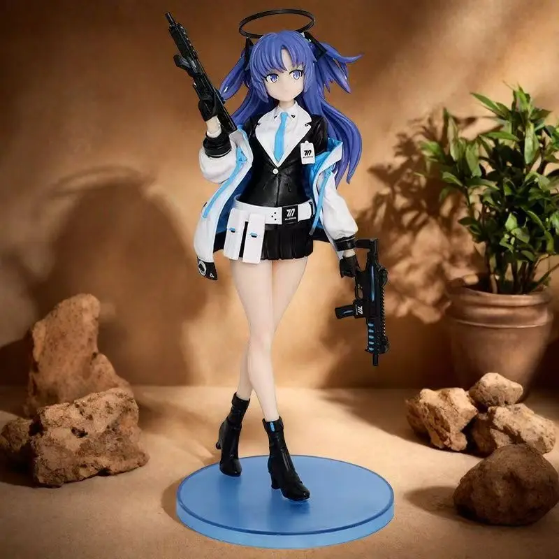 

Аниме Девушка с синим ореолом Фигурка Студент с энергетическим кольцом Коллекционная модель Настольное украшение Подарок Подробный игровой стиль