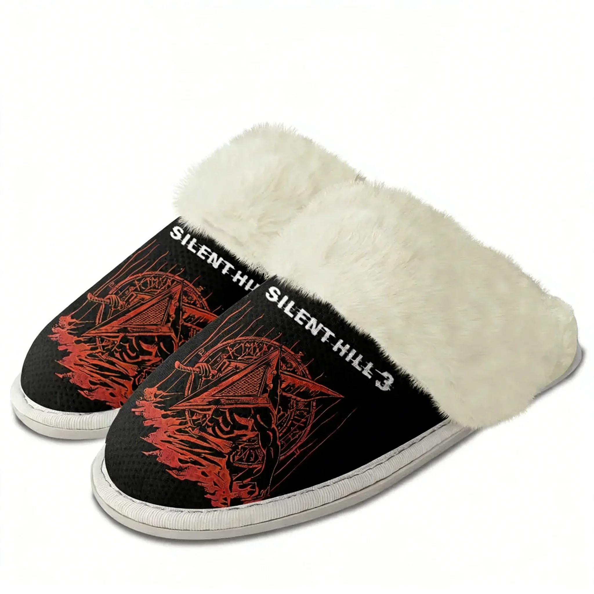Adult Indoor Silent Hill 3 Cotton Plush Slippers Tailor-made Warm Thermal Light Fashion Home Bedroom Slippers for Men and Women