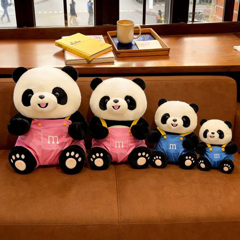 

Kawaii Panda Plush Toy Cute Overalls Panda Stuffed Animal Soft Plush Doll Perfect Gift for Kids and Adults Girls Family Cute