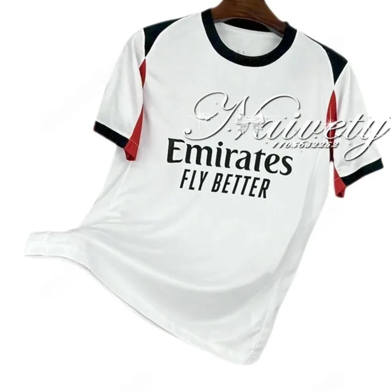 2025 جديد ميلان الرياضة في الهواء الطلق التدريب قميص ثلاثية الأبعاد المطبوعة المشجعين الرجال والنساء تي شيرت تنفس التجفيف السريع تي شيرت كامل