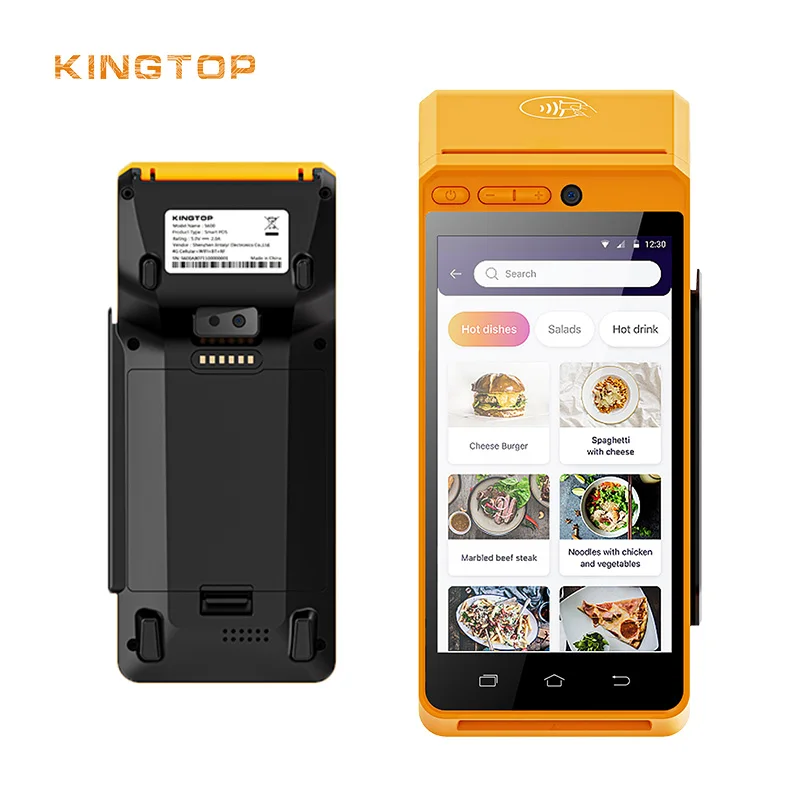 Innovative S600 POS Handheld Android 58mm Thermal Printer High-Resolution Display GPS/AGPS/GLONASS 2GB RAM NFC RFID 2D CPU WiFi