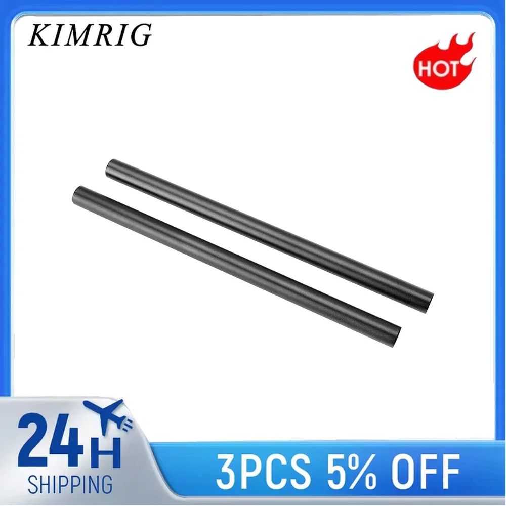 CAMVATE 2 قطعة 15 مللي متر 25 سنتيمتر 35 سنتيمتر M12 قضيب الألومنيوم بأكسيد ل DSLR صندوق غير لامع متابعة التركيز رصد الكتف جبل تلاعب استوديو الصور