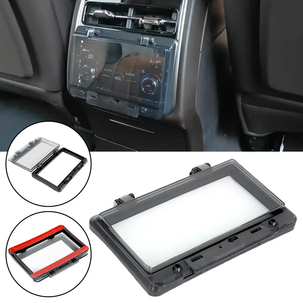 لوحة تكييف الهواء الخلفية للسيارة غطاء مضاد للركلة لـ Haval H9 2024 2025 ملحقات حماية مفتاح تكييف الهواء S7F6 #3