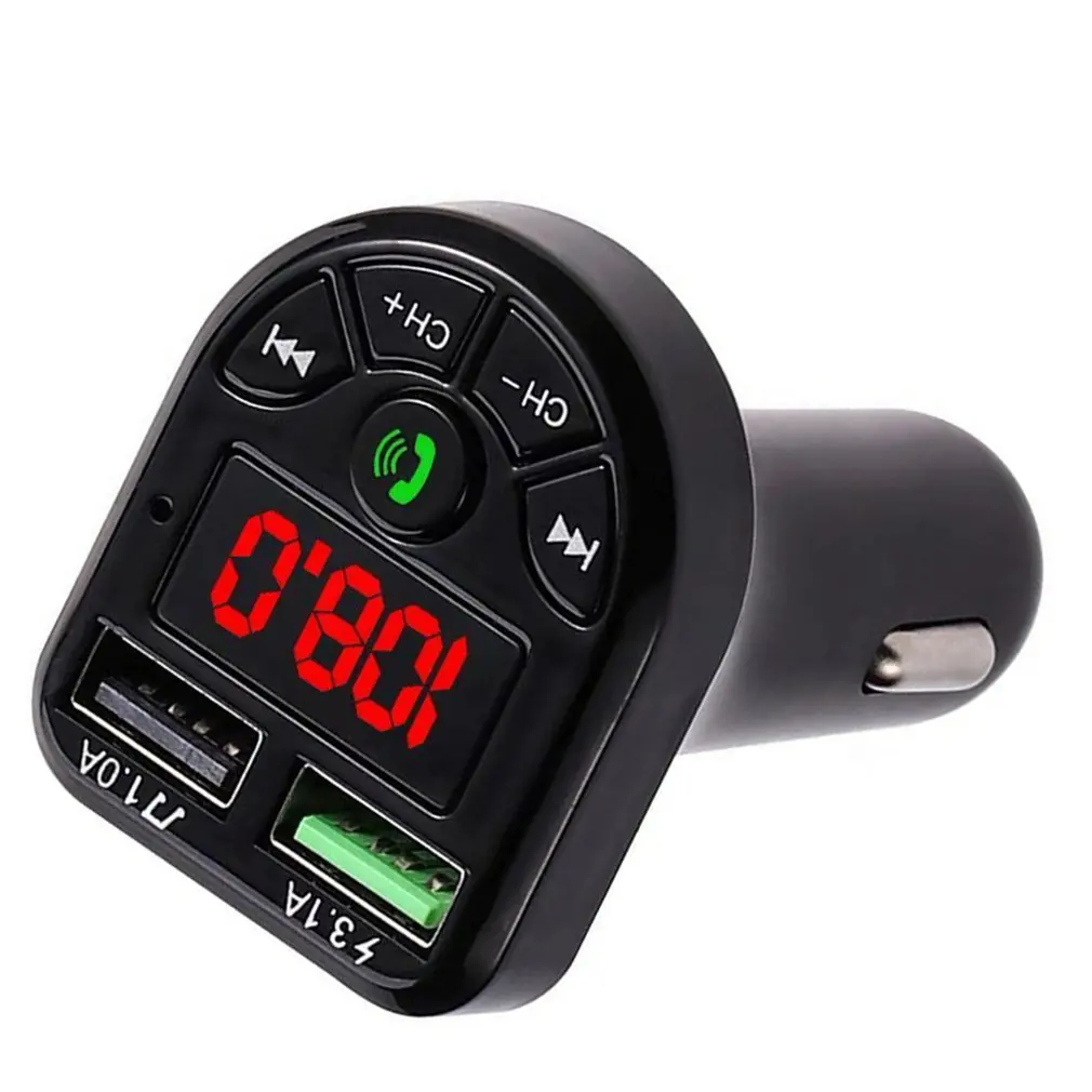 

Hot BTE5 Hands-free Phone Car Bluetooth Player Car Mp3 Bluetooth-compatible Car Music Card Fm Receiver Dropshipping Wholesale