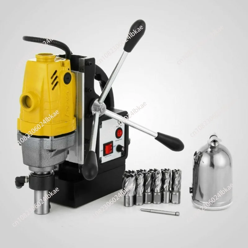 Magnetic Drill Height Adjustable Magnetic Drill Press Machine 1100W Drill Bit Magnetic For Steel Structure Shipbuilding