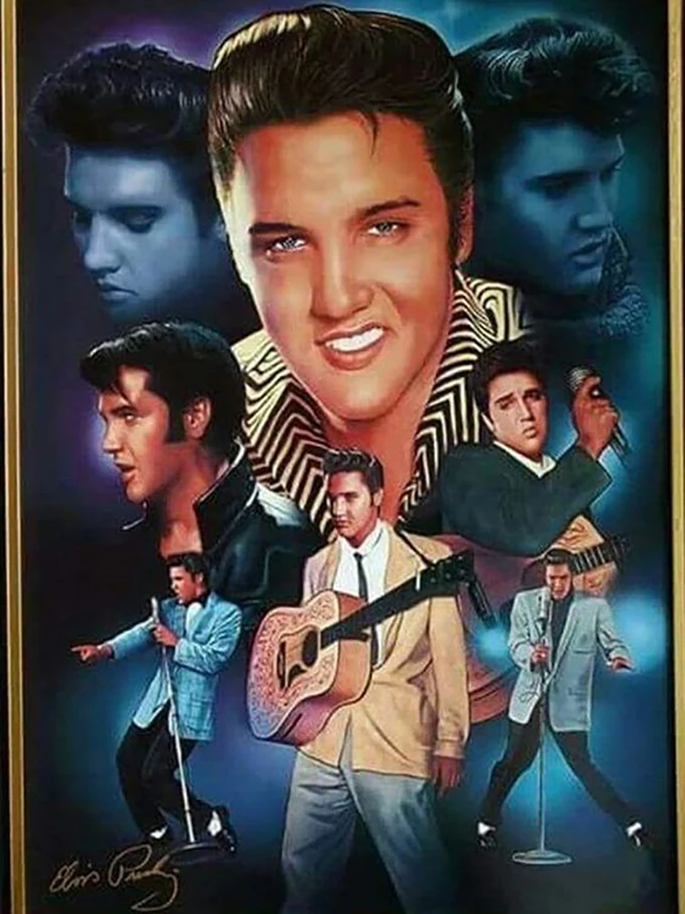 Zipper Bag 5D DIY Elvis Diamond Painting Kit American Rock Singer Sticker Diamond Embroidery Art Children\'s Gift