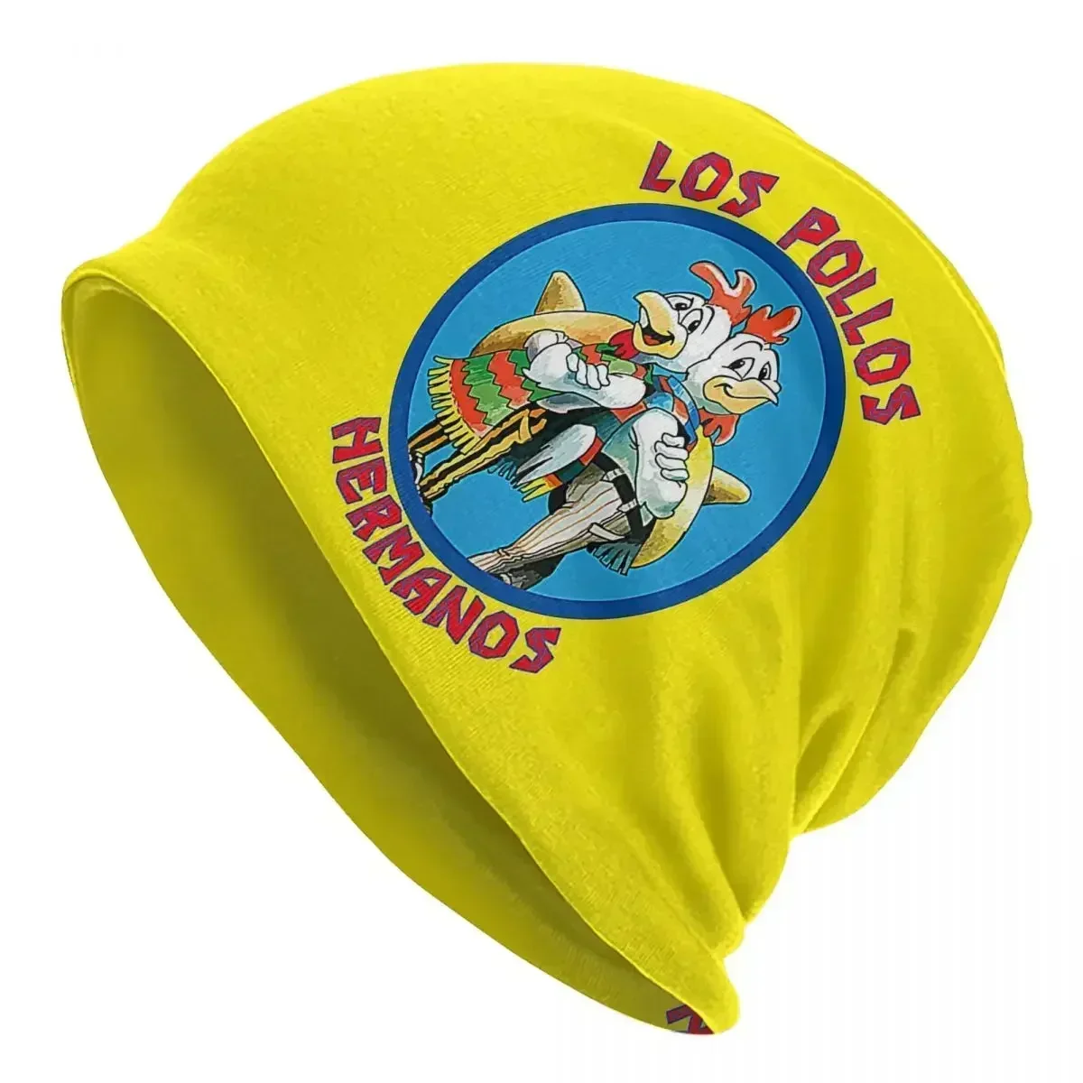 

Los Pollos Heremanos Warm Knitted Cap Hip Hop Bonnet Hat Autumn Winter Outdoor Beanies Hats for Unisex Adult