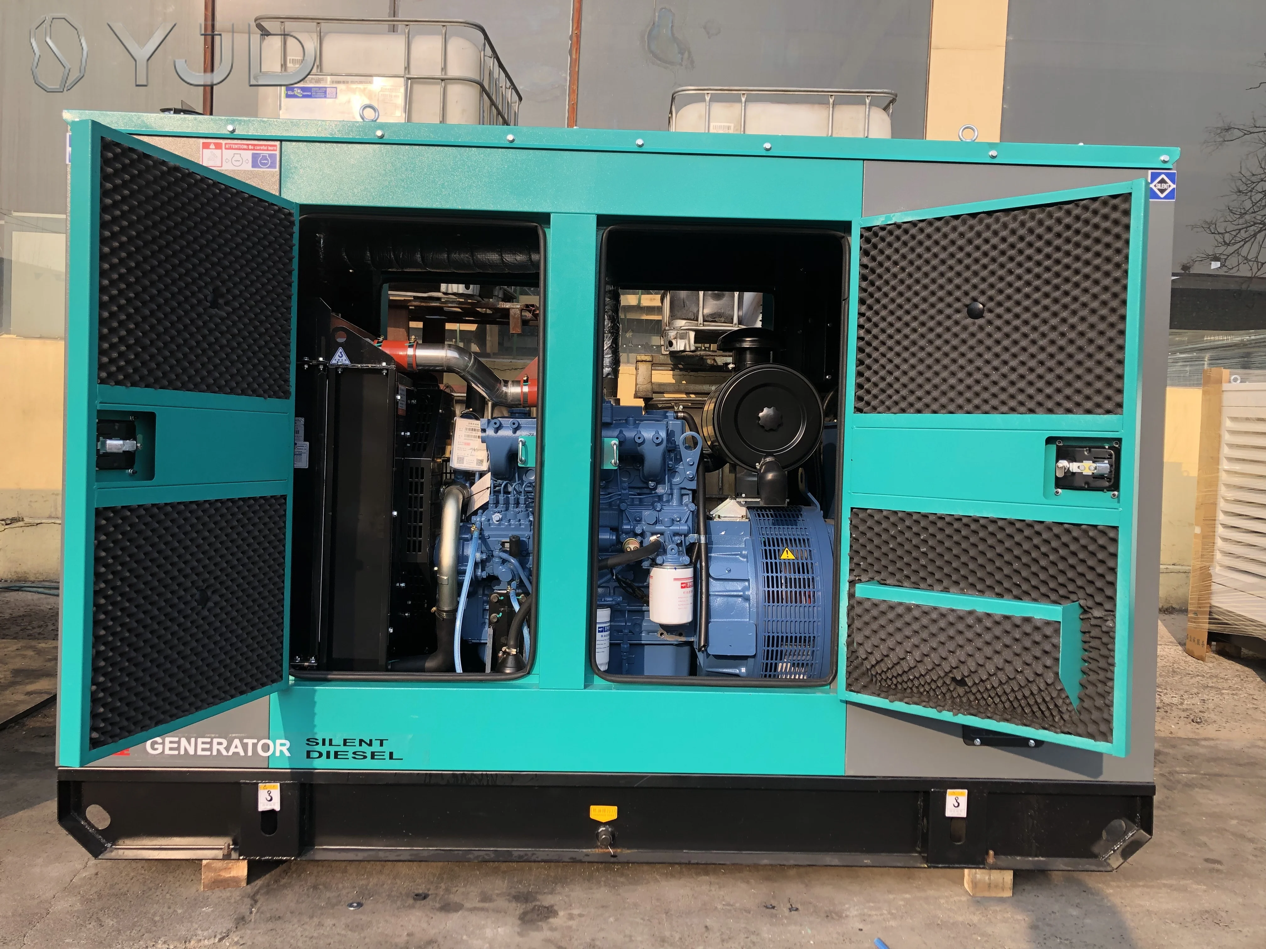 Yuc-hai YC4A140L-D25 100KW 125KVA Ultra Quiet Diesel Generator Auto Start ATS CECertified Power Supply 50/60Hz Super Silent Type