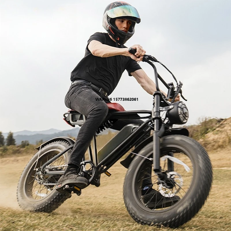 

Гибридный электрический велосипед, высокоскоростной внедорожный электровелосипед с полной подвеской, быстрый 20-дюймовый электрический велосипед с толстыми шинами на складе