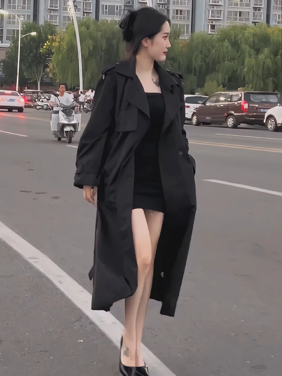 

Новое женское пальто Bla Coat Jaet весна 2026, укороченное, в британском стиле, средней длины, модное, стройнящее, элегантное, с длинными рукавами