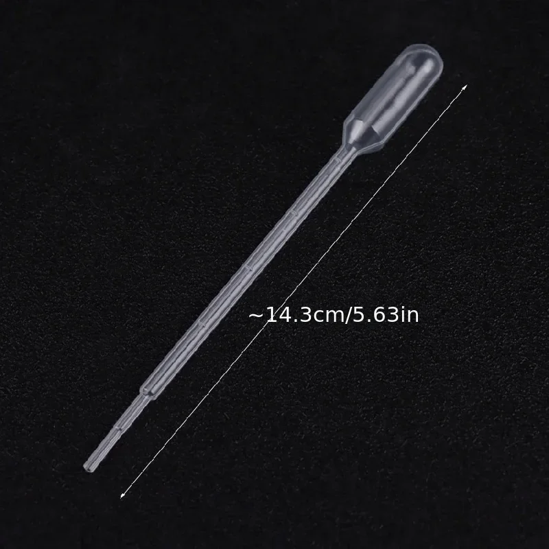 100pcs/pack 2ML Laboratory Pipette Plastic Disposable Graduated Pasteur Pipette Dropper Polyethylene Makeup Tools