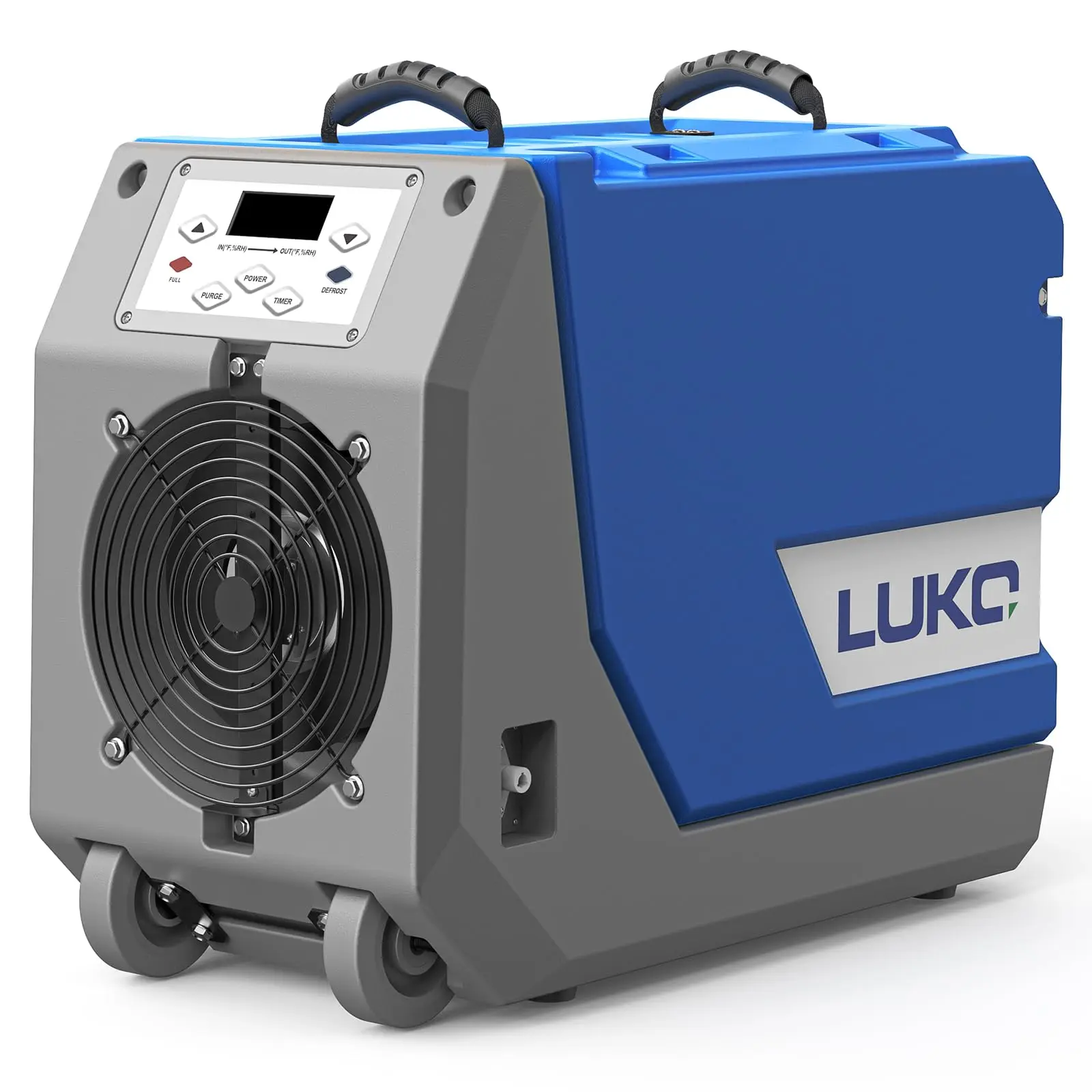 Commercial Dehumidifier with Pump Large Capacity Up To 190 PPD Rotational Molded Portable Industrial Dehumidifier