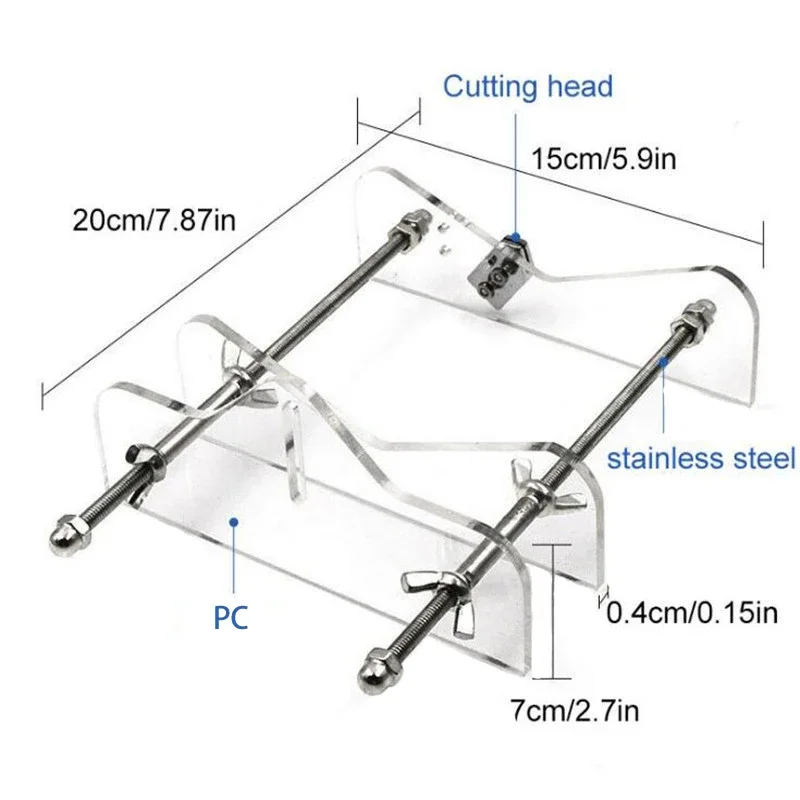 Glass Bottle Cutter, Fixm Square & Round Bottle Cutting Machine, Wine Bottles and Beer Bottles Cutter Tool Accessories Tool Kit