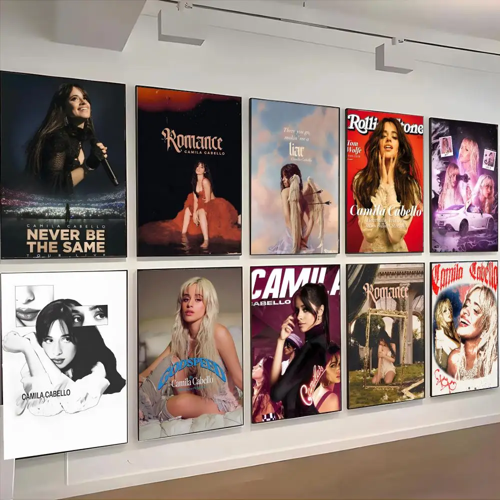 Camila Cabello Singer Latin Pop Poster Living Room Bedroom Party Bar Decor Moisture-proof Art Wall Painting