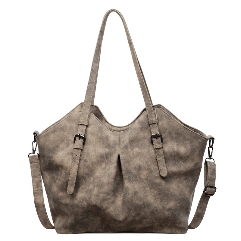 

Large Capacity Women PU Leather Handbags Messenger Bags Casual Female Shopping Bags High Quality Ladies Solid Shoulder Tote Bag