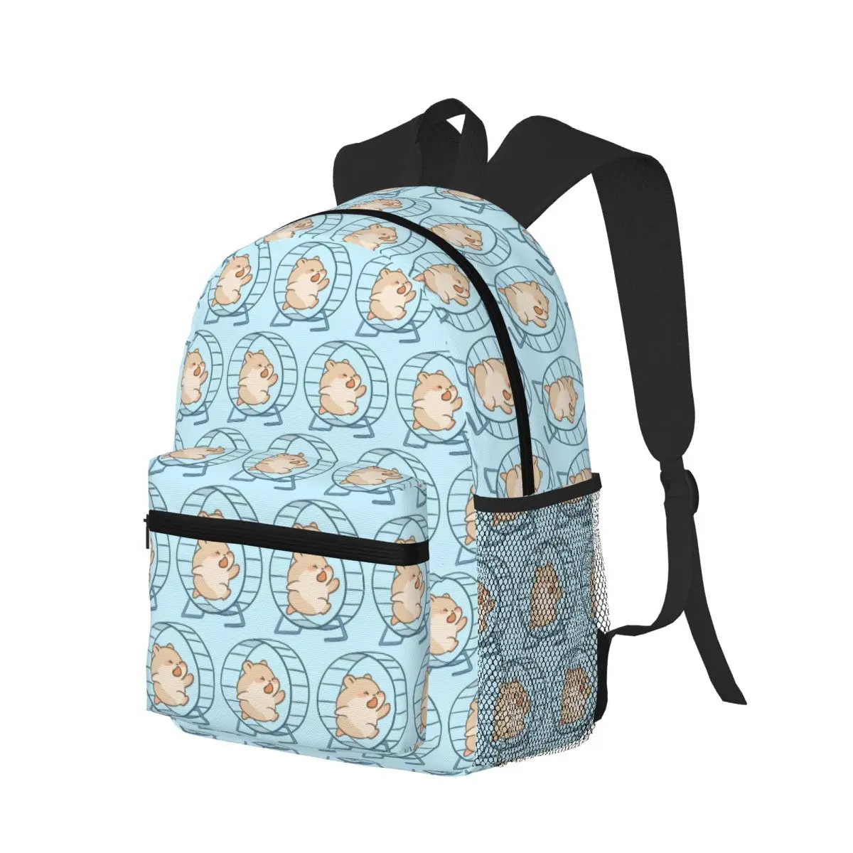 

Cardio Hamster On The Run Student Backpack School Bag Hiking Travel Daypack for Men Women Bookbag Shoulder Bags