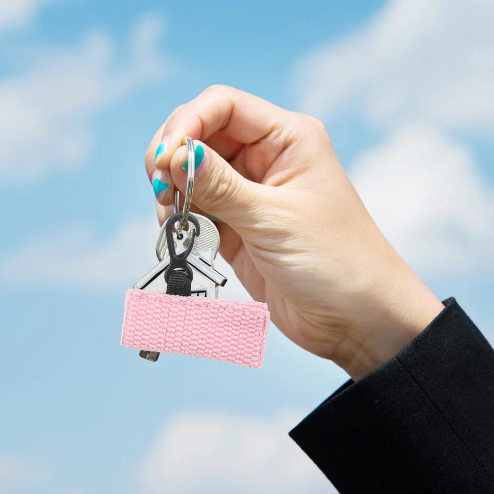 3 stuks gebreide lippenbalsemhouder sleutelhanger draagbare lippenstift lipgloss etui compacte beschermhoes voor dagelijks gebruik onderweg