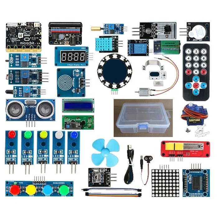 Kit de Inicio de Programación en Python Microbit V2 - Kit Estándar para Aprender a Programar para Niños, Educación STEM con Placa de Desarrollo