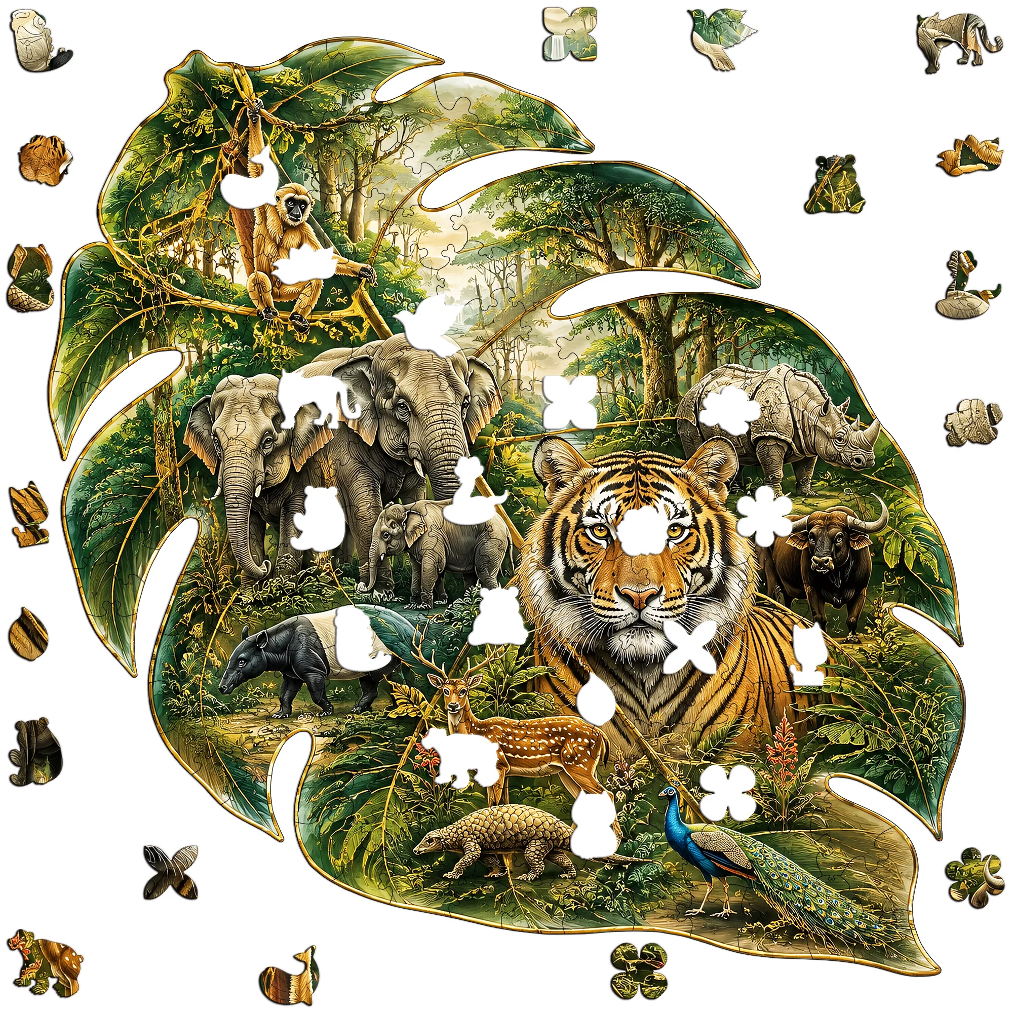 Clock House Flat Wooden Puzzle Educational Toy Animal Jigsaw Puzzle Gift for Special Occasions Idear Gift for Kids Teens