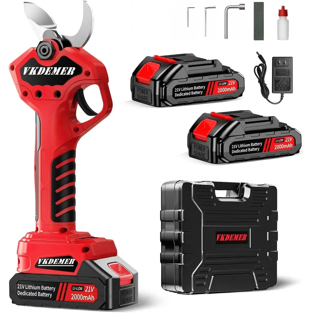 

Электрические секаторы, профессиональные аккумуляторные секаторы с ЖК-дисплеем, электрический секатор с питанием от аккумулятора и 2 шт. Recha