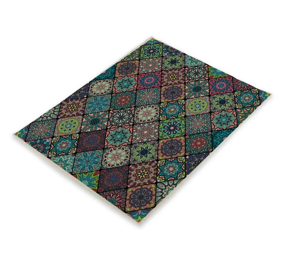 Geometric Color Decoration Paper Napkin Individual Placemats Heat-Proof Non-Slip Placemat Place Mat Moroccan Serviette Mats