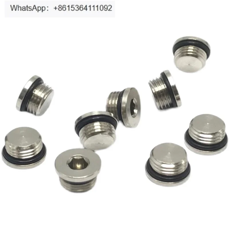 

10 шт. внутренняя шестигранная заглушка G1/4, разъем с внешней резьбой G1/8, аксессуары для пневматической заглушки G1/4.