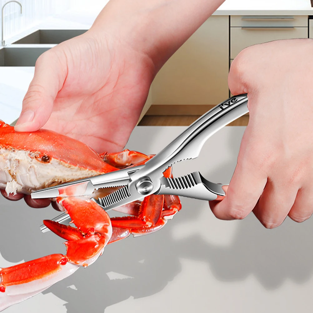 

Crab Tools Set Stainless Steel Crab Crackers Portable Seafood Eating Scissors Picks Kitchen Utensils Forks