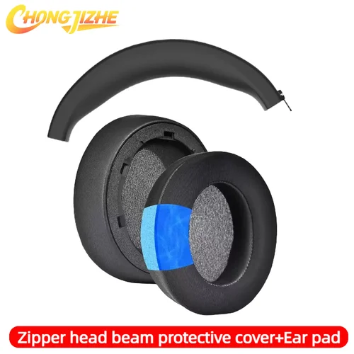 Imagen 2 del producto CHONGJIZHE-almohadillas de Gel refrescante de repuesto, cubierta protectora de silicona con cremallera para auriculares Anker soundcore Life Q30