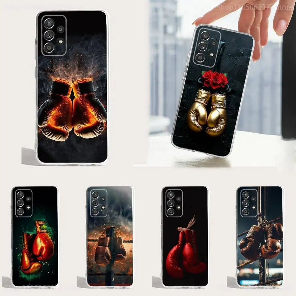

Boxing Gloves Art Phone Case For Samsung S30,S23,S22,S21,S20,Ultra,FE,Lite, S10,S9,S8,PIus,Transparent, Silicone Case