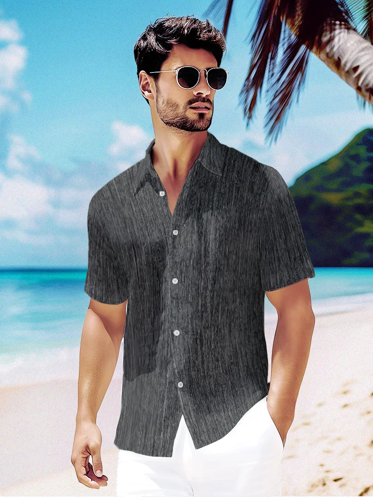 

Летняя гавайская рубашка, офисные топы, рубашка с винтажным принтом, уличная одежда Y2k, модная мужская трендовая повседневная одежда с коротким рукавом, высокое качество