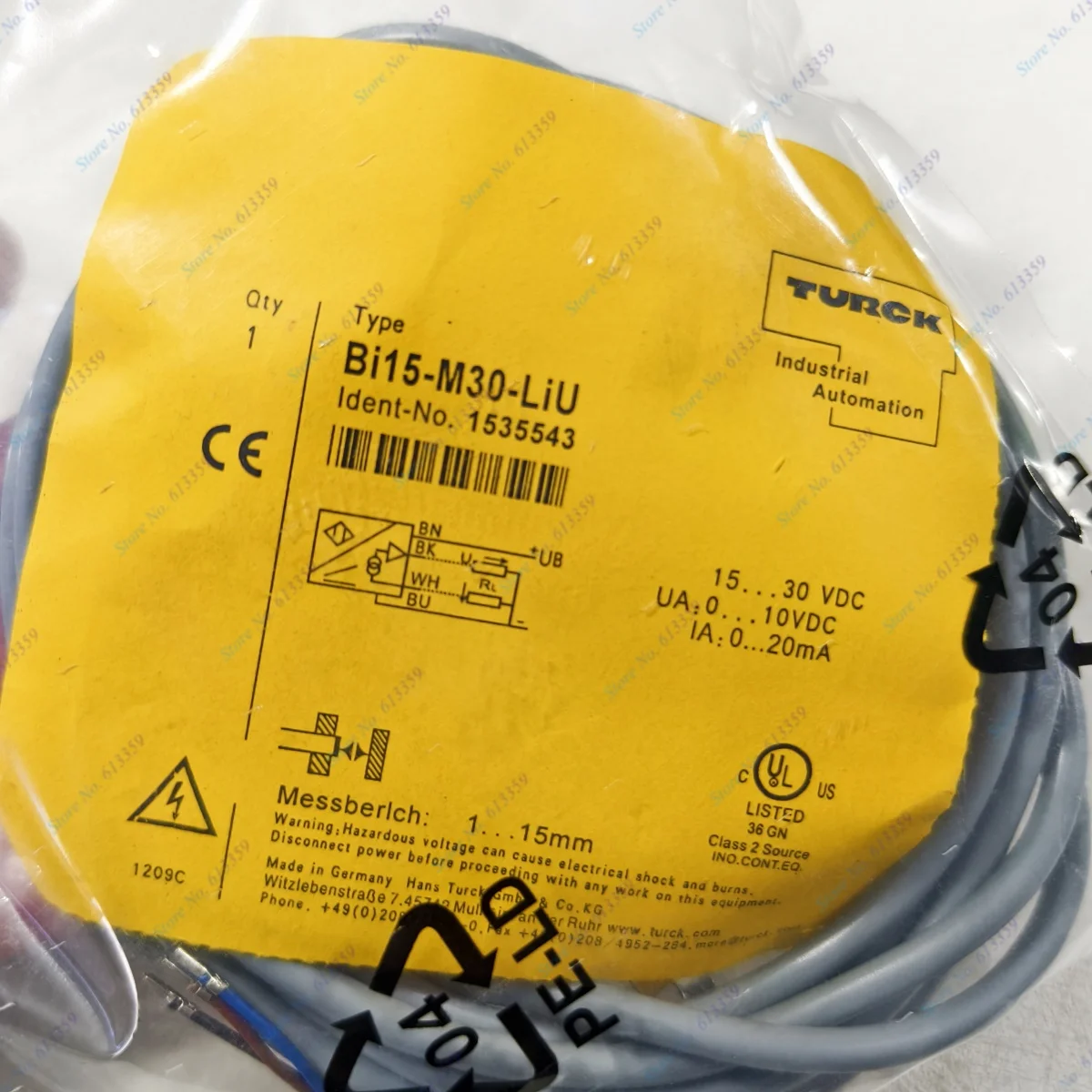 NI15-M30-LIU, BI15-M30-LIU, BI10-M30-LIU – מדריך מפורט לבדיקה, שימוש ותפיסה של חיישני קירוב טורק ליניארי