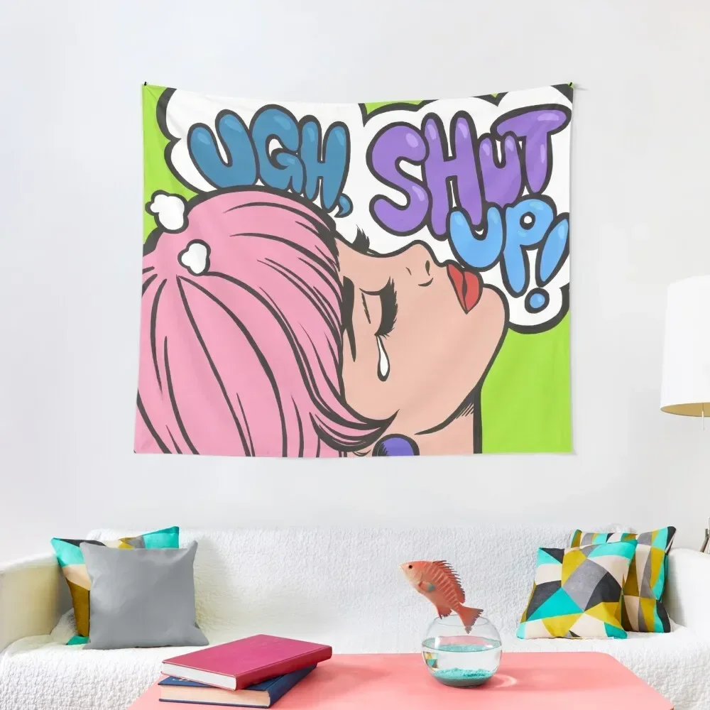 

Ugh, Shut Up! Crying Comic Girl Tapestry Decoration Home Room Decor Korean Style House Decor Tapestry