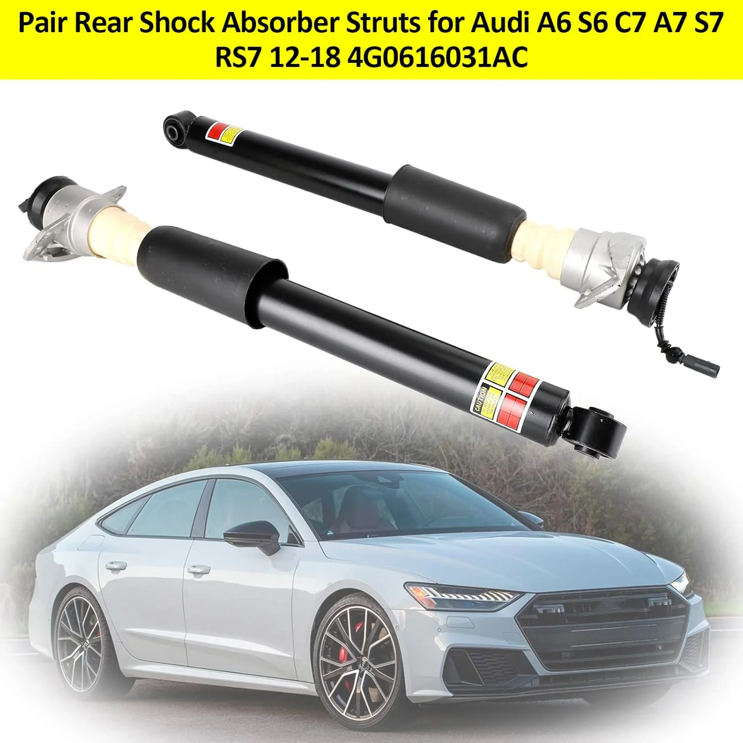 4G0616031L Rear Air Suspension Shock Absorbers Struts For Audi A6 C7 A7 S7 RS7 4G Quattro 2011-2018 4G0616031AC 4G0616031L